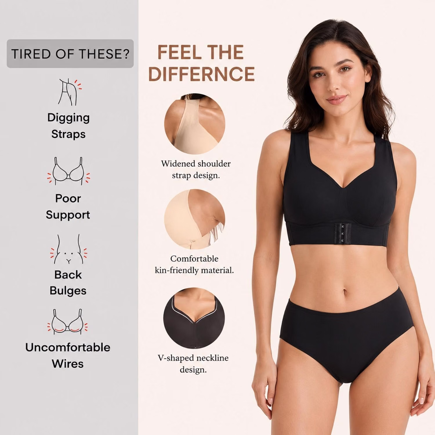 Yswaboju Wireless Posture Corrector Bra for Women — image 3
